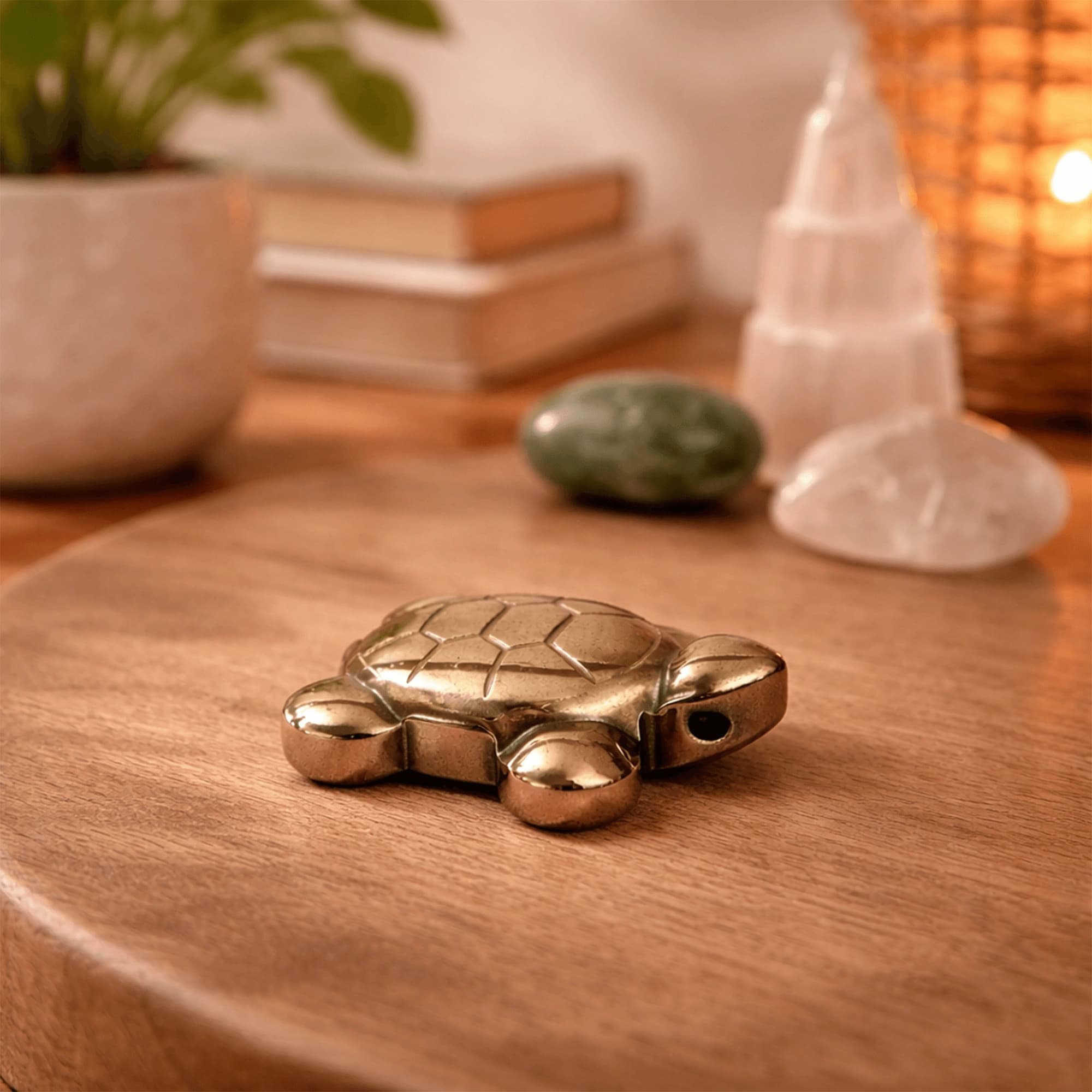 Pyrite Crystal Tortoise (Kachhua) – Gold Stone, 3 Inch | Home Protection, Steady Wealth & Long Term Financial Stability | North Zone Vastu Energiser